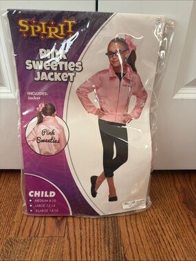 Spirit Pink Sweeties Satin Jacket Light Pink Girl's Size XL